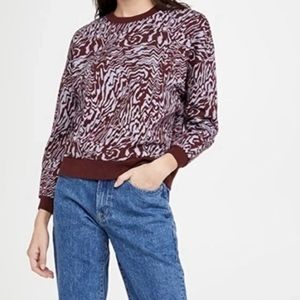 Madewell Zebra Print Sweatshirt